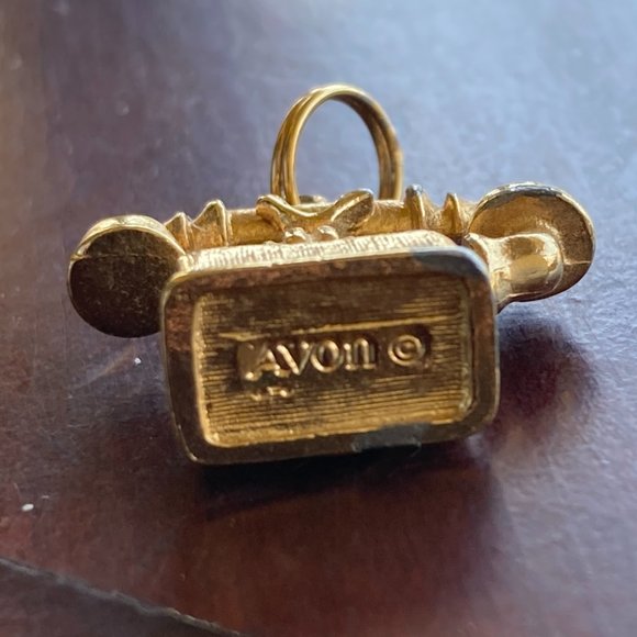 Vintage Avon Charm for Bracelet Old Fashioned TELEPHONE Women's Jewelry Gold - Picture 8 of 8